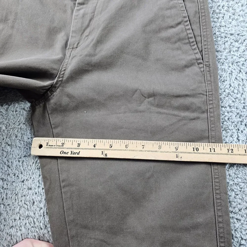 Joseph Abboud Pants 32x33 Khaki Brown Chino Comfort Stretch Preppy Casual NWT
